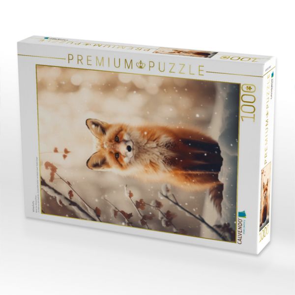 Produktbild: CALVENDO Puzzle Winterfuchs | 1000 Teile Lege-Gr&ouml;&szlig;e 64x48cm Foto-Puzzle f&uuml;r gl&uuml;ckliche Stunden