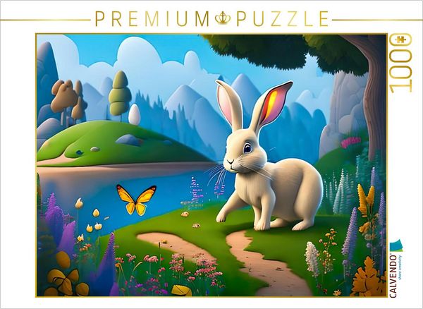 CALVENDO Puzzle Der Osterhase | 1000 Teile Lege-Größe 64x48cm Foto-Puzzle für glückliche Stunden