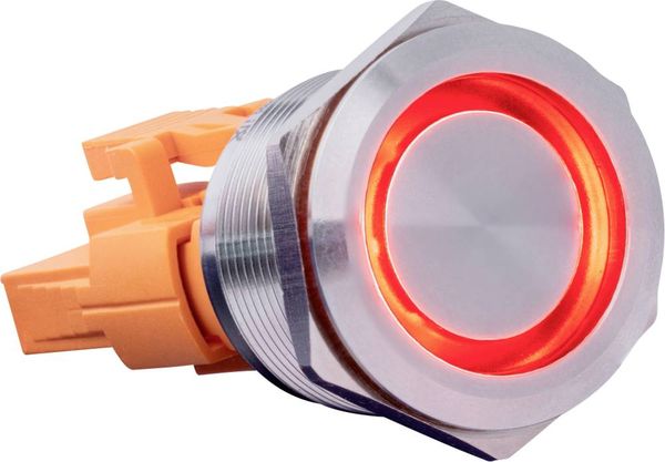 Joy-it BUTTON22B-L-RD BUTTON22B-L-RD Tastschalter 250 V/AC 7 A 1 x Ein/(Aus) rastend Rot (Ø x H) 25 mm x 40.40 mm IP67, IK10 1 St.
