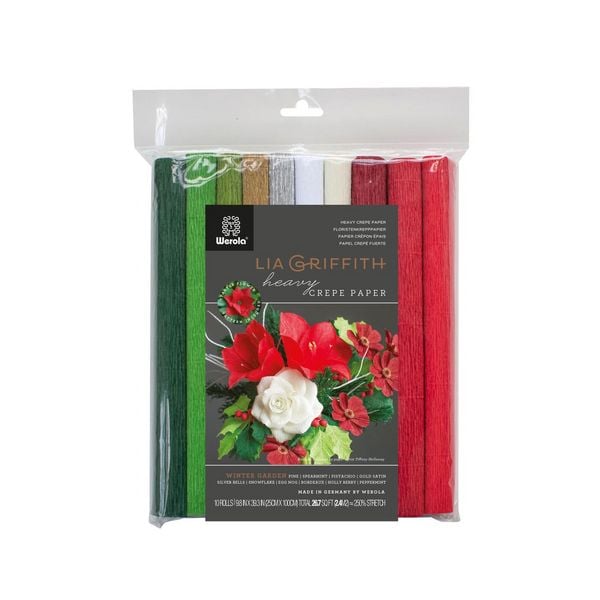 Floristenkrepp Winter Garden 25cmx1m 10 Rollen