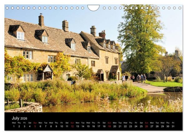 Produktbild: Cotswold Cottages (Wall Calendar 2026 DIN A4 landscape), CALVENDO 12 Month Wall Calendar