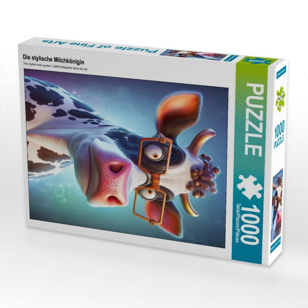 Produktbild: CALVENDO Puzzle Die stylische Milchk&ouml;nigin | 1000 Teile Lege-Gr&ouml;&szlig;e 64x48cm Foto-Puzzle f&uuml;r gl&uuml;ckliche Stunden