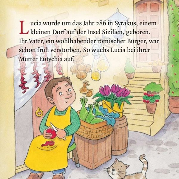 Produktbild: Die heilige Lucia und der Lichterkranz. Mini-Bilderbuch