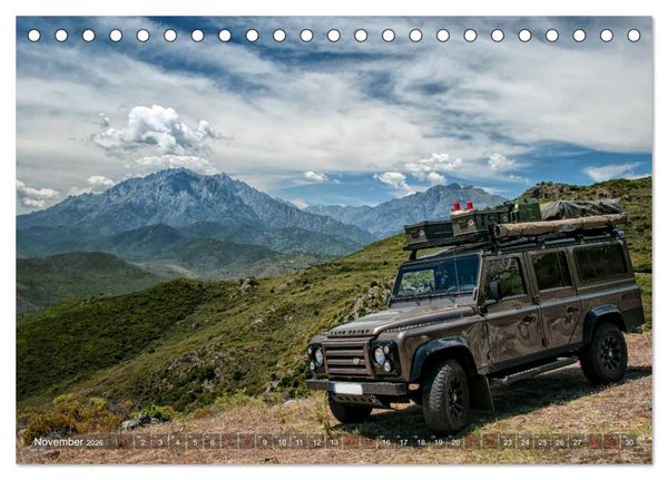 Produktbild: Mit dem 4x4 durch Europa (Tischkalender 2026 DIN A5 quer), CALVENDO Monatskalender