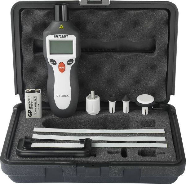 Produktbild: VOLTCRAFT DT-30LK Drehzahlmesser mechanisch, optisch 2 - 20000 U/min 2 - 200000 U/min