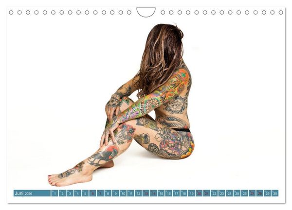 Produktbild: Tattoo-Liebe, die unter die Haut geht (Wandkalender 2026 DIN A4 quer), CALVENDO Monatskalender
