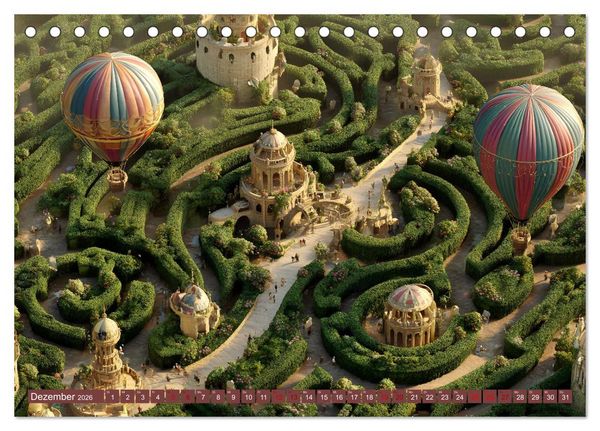 Produktbild: Die Kunst des Verirrens (Tischkalender 2026 DIN A5 quer), CALVENDO Monatskalender