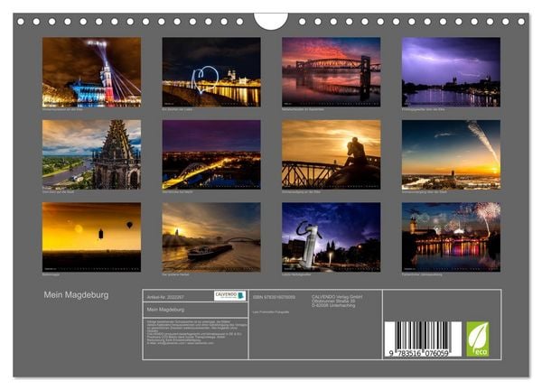Produktbild: Mein Magdeburg (Wandkalender 2026 DIN A4 quer), CALVENDO Monatskalender