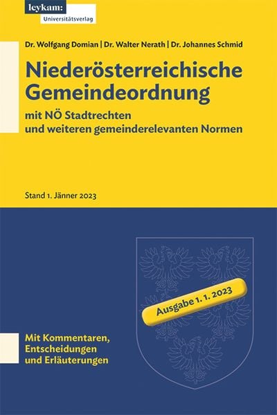 Produktbild: Nieder&ouml;sterreichische Gemeindeordnung mit N&Ouml; Stadtrechten und weiteren gemeinderelevanten Normen