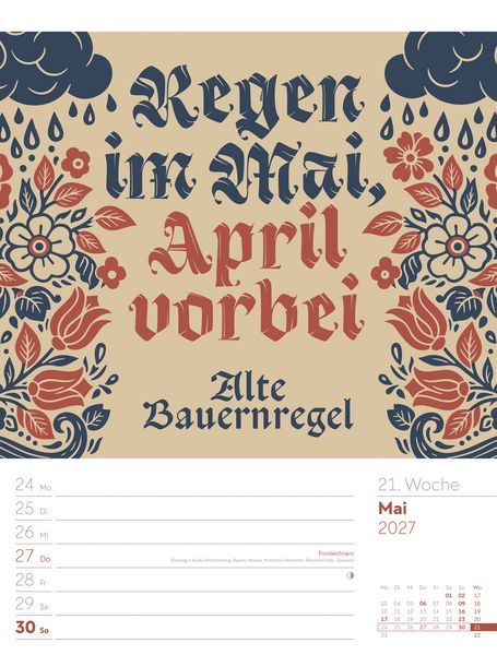 Produktbild: Klartext Spr&uuml;chekalender Wochenplaner 2027