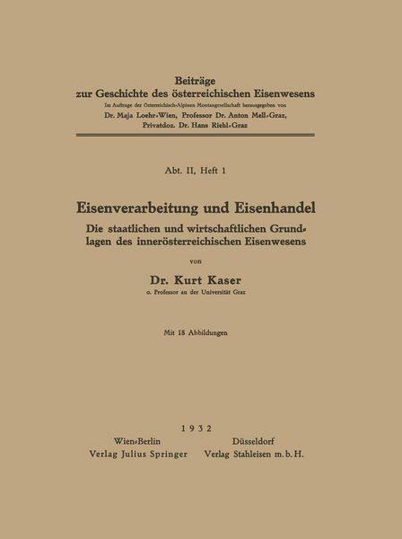 Produktbild: Eisenverarbeitung und Eisenhandel