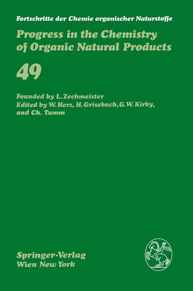 Produktbild: Fortschritte der Chemie organischer Naturstoffe / Progress in the Chemistry of Organic Natural Products