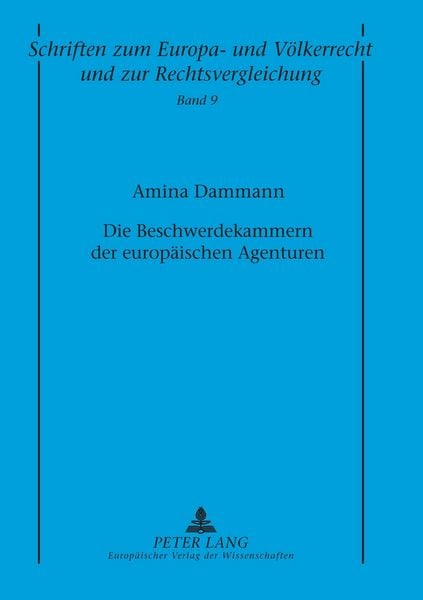 Produktbild: Die Beschwerdekammern der europ&auml;ischen Agenturen