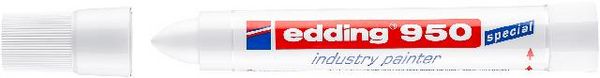 Produktbild: Edding 950 industry painter 4-950049 Industriemarker Wei&szlig; wasserfest: Ja