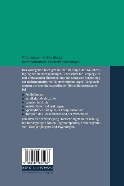 Produktbild: Nichttraumatische Querschnittl&auml;hmungen