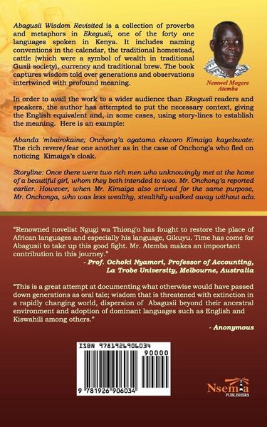 Produktbild: Abagusii Wisdom Revisited