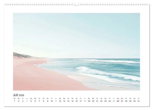 Produktbild: Die Wogen des Lichts (hochwertiger Premium Wandkalender 2026 DIN A2 quer), Kunstdruck in Hochglanz