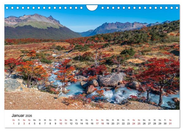 Produktbild: Patagonien, Tierra del Fuego: Am Rand der Welt (Wandkalender 2026 DIN A4 quer), CALVENDO Monatskalender