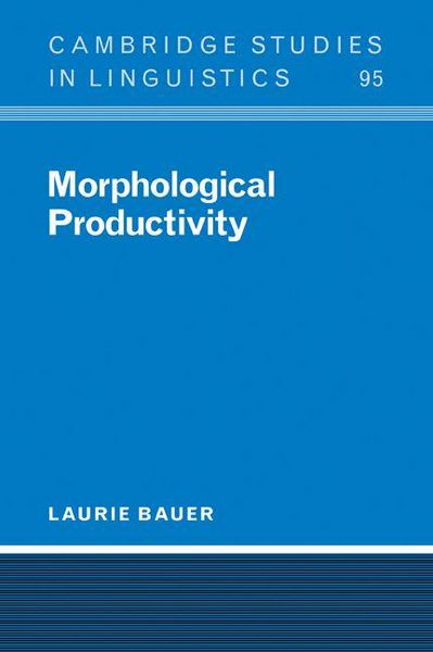 Produktbild: Morphological Productivity