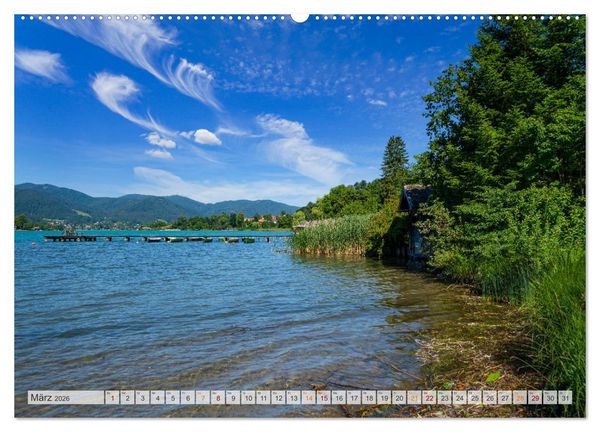 Produktbild: Der Tegernsee - Urlaubsparadies Bayerische Voralpen (Wandkalender 2026 DIN A2 quer), CALVENDO Monatskalender