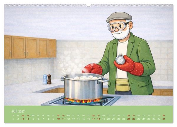 Produktbild: Opa Edition - Pragmatisch ans Werk (Wandkalender 2027 DIN A2 quer), CALVENDO Monatskalender
