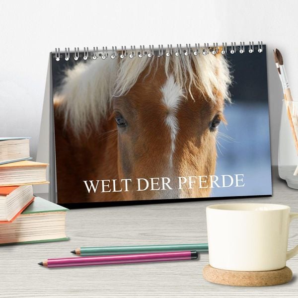 Produktbild: Welt der Pferde (Tischkalender 2026 DIN A5 quer), CALVENDO Monatskalender