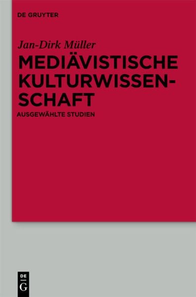 Produktbild: Medi&auml;vistische Kulturwissenschaft