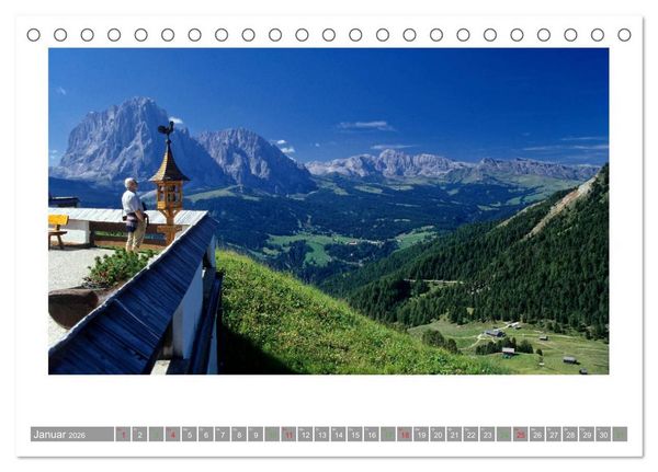 Produktbild: S&Uuml;DTIROL - Land der Berge (Tischkalender 2026 DIN A5 quer), CALVENDO Monatskalender