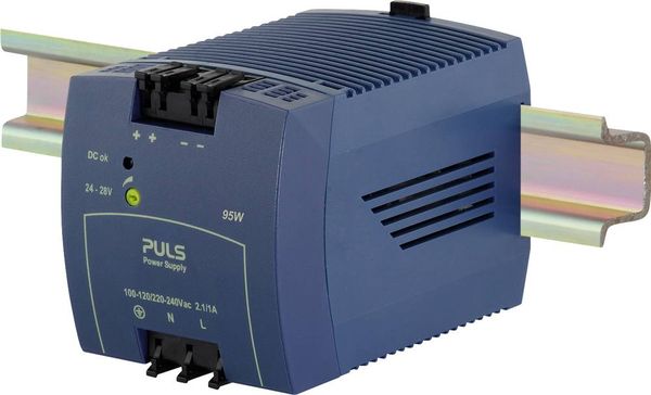 Produktbild: PULS ML95.100 Hutschienen-Netzteil (DIN-Rail) 24 V 3.95 A 95 W Anzahl Ausg&auml;nge:1 x Inhalt 1 St.