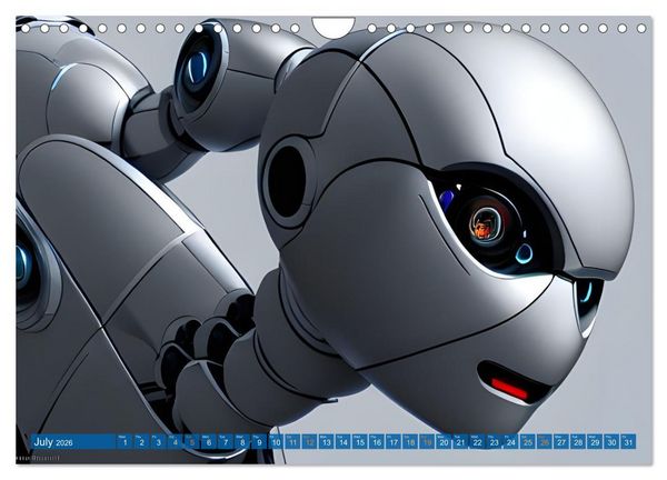 Produktbild: Robots (Wall Calendar 2026 DIN A4 landscape), CALVENDO 12 Month Wall Calendar