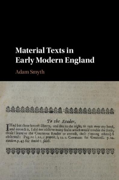 Produktbild: Material Texts in Early Modern England