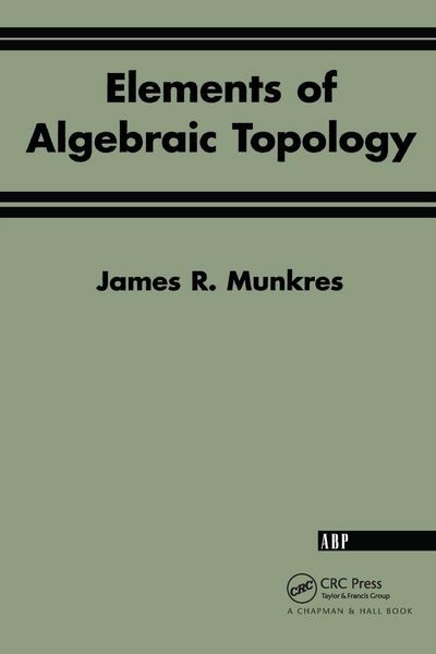 Produktbild: Elements Of Algebraic Topology