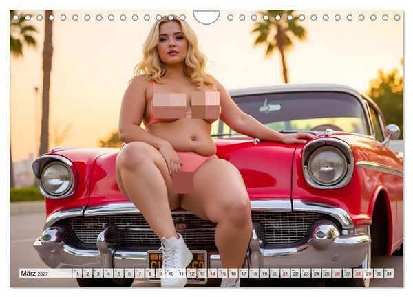 Produktbild: Kurven-Queens &ndash; Selbstbewusst. Stilvoll. Sexy. (Wandkalender 2027 DIN A4 quer), CALVENDO Monatskalender