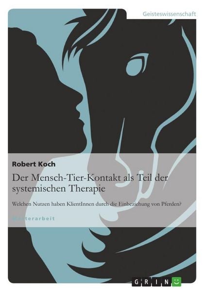 Produktbild: Der Mensch-Tier-Kontakt als Teil der systemischen Therapie