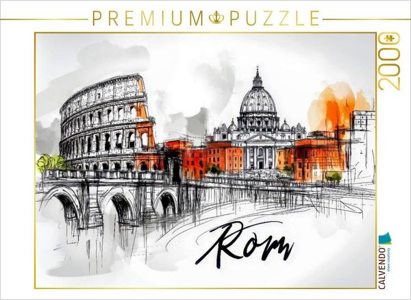 Produktbild: CALVENDO Puzzle Rom | 2000 Teile Lege-Gr&ouml;&szlig;e 90x67cm Foto-Puzzle f&uuml;r gl&uuml;ckliche Stunden