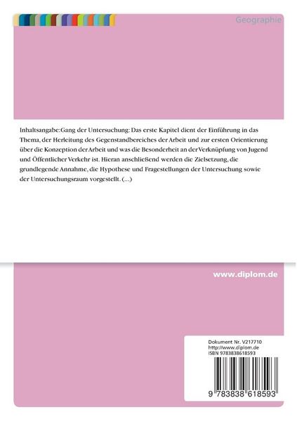 Produktbild: Mobilit&auml;tsverhalten von Jugendlichen