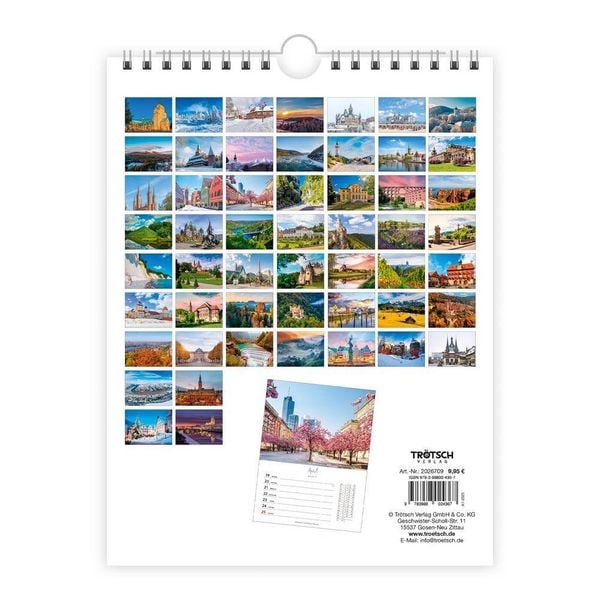 Produktbild: TR&Ouml;TSCH - Wochenkalender zum H&auml;ngen Deutschlandreise 2027
