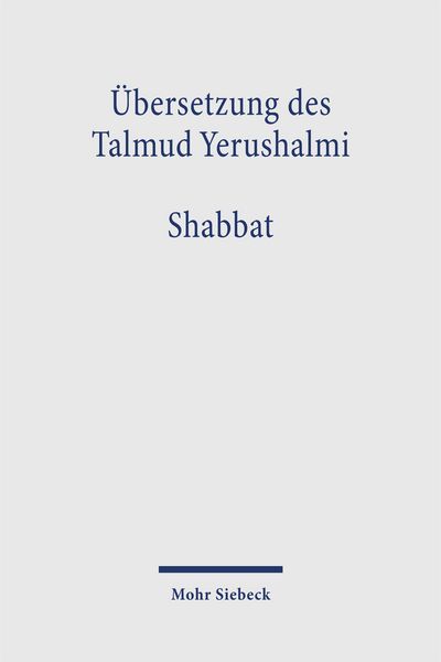 Produktbild: &Uuml;bersetzung des Talmud Yerushalmi