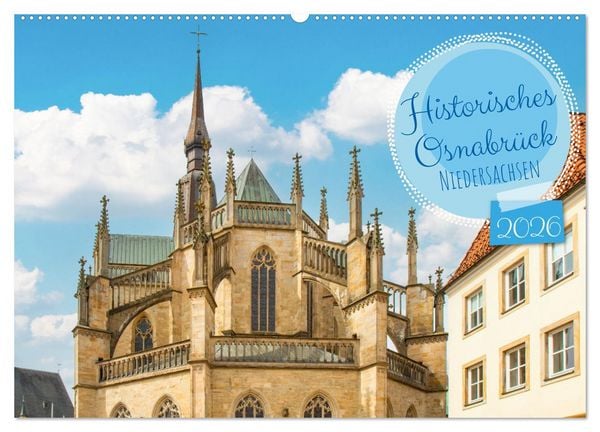 Produktbild: Historisches Osnabr&uuml;ck - Niedersachsen (Wandkalender 2026 DIN A2 quer), CALVENDO Monatskalender