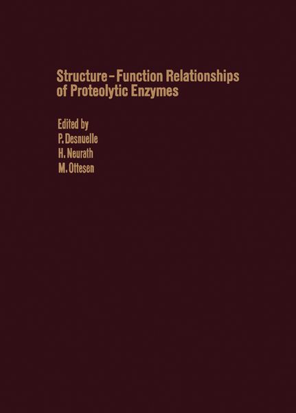 Produktbild: Structure-Function Relationships of Proteolytic Enzymes