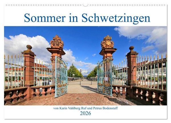 Produktbild: Sommer in Schwetzingen von Karin Vahlberg Ruf und Petrus Bodenstaff (Wandkalender 2026 DIN A2 quer), CALVENDO Monatskalender