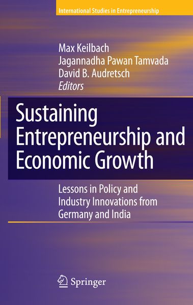Produktbild: Sustaining Entrepreneurship and Economic Growth