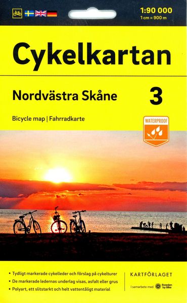 Cykelkartan Blad 3 Nordvästra Skåne 1:90000
