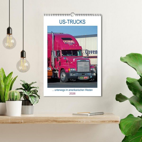 Produktbild: US-Trucks ... unterwegs im amerikanischen Westen - Monatsplaner (Wandkalender 2026 DIN A3 hoch), CALVENDO Monatskalender
