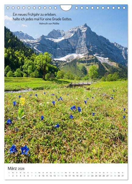 Produktbild: Christliche Natur-Poster 2026 (Wandkalender 2026 DIN A4 hoch), CALVENDO Monatskalender