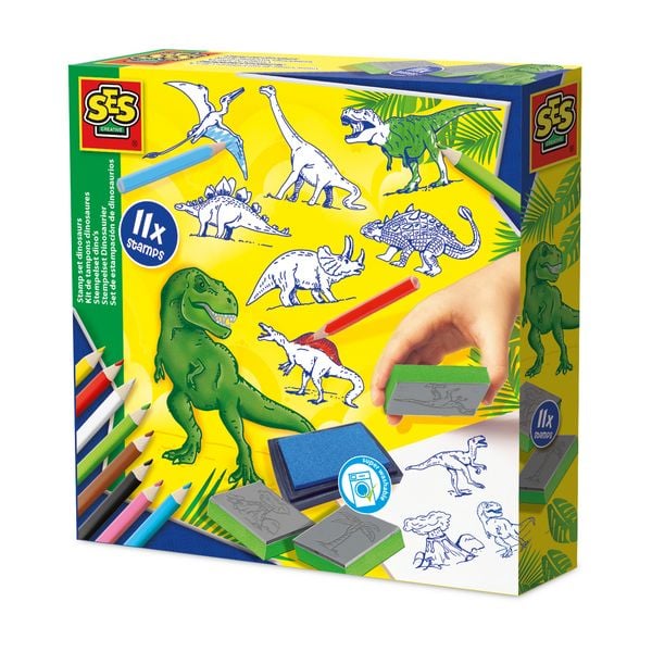 SES CREATIVE Stempelset Dinos