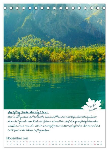 Produktbild: Dahoam erleben! Einmalige Wander-und Naturerlebnisse in Oberbayern (Tischkalender 2027 DIN A5 hoch), CALVENDO Monatskalender