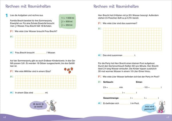 Produktbild: Fit f&uuml;r Textaufgaben 4. Klasse. Mein &Uuml;bungsheft