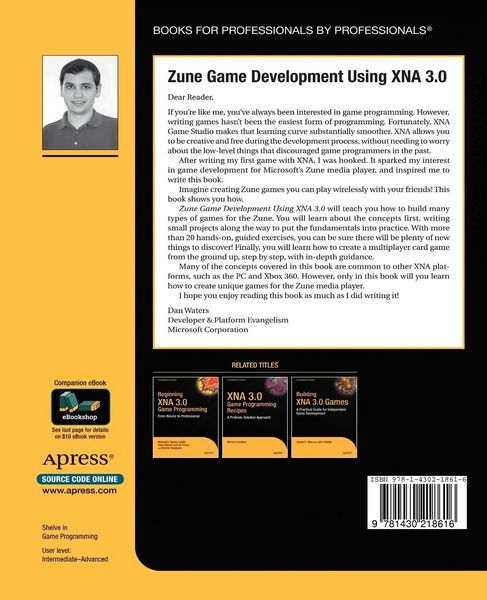 Produktbild: Zune Game Development using XNA 3.0