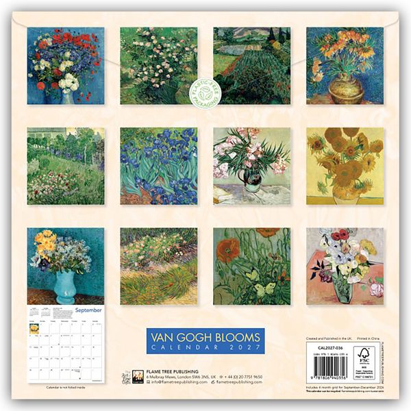 Produktbild: Vincent van Gogh &ndash; Bl&uuml;ten 2027 &ndash; Original Flame Tree Publishing-Kalender [Kalender]
